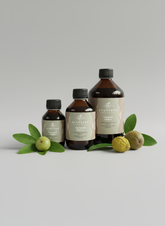 AYURVEDA-PARADIES Triphaladi Thailam, Medizinal Glasflasche