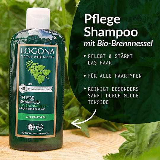 Pflege Shampoo Bio-Brennnessel, Grosse Flasche, 500ml | Ayurveda Paradies Schweiz