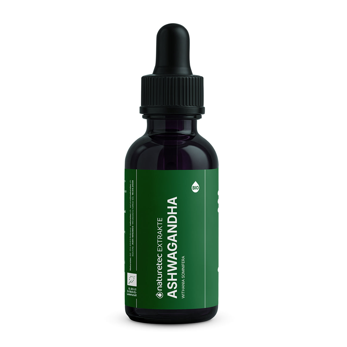 naturetec ASHWAGANDHA extrakt Bio, Glasflasche 30 ml