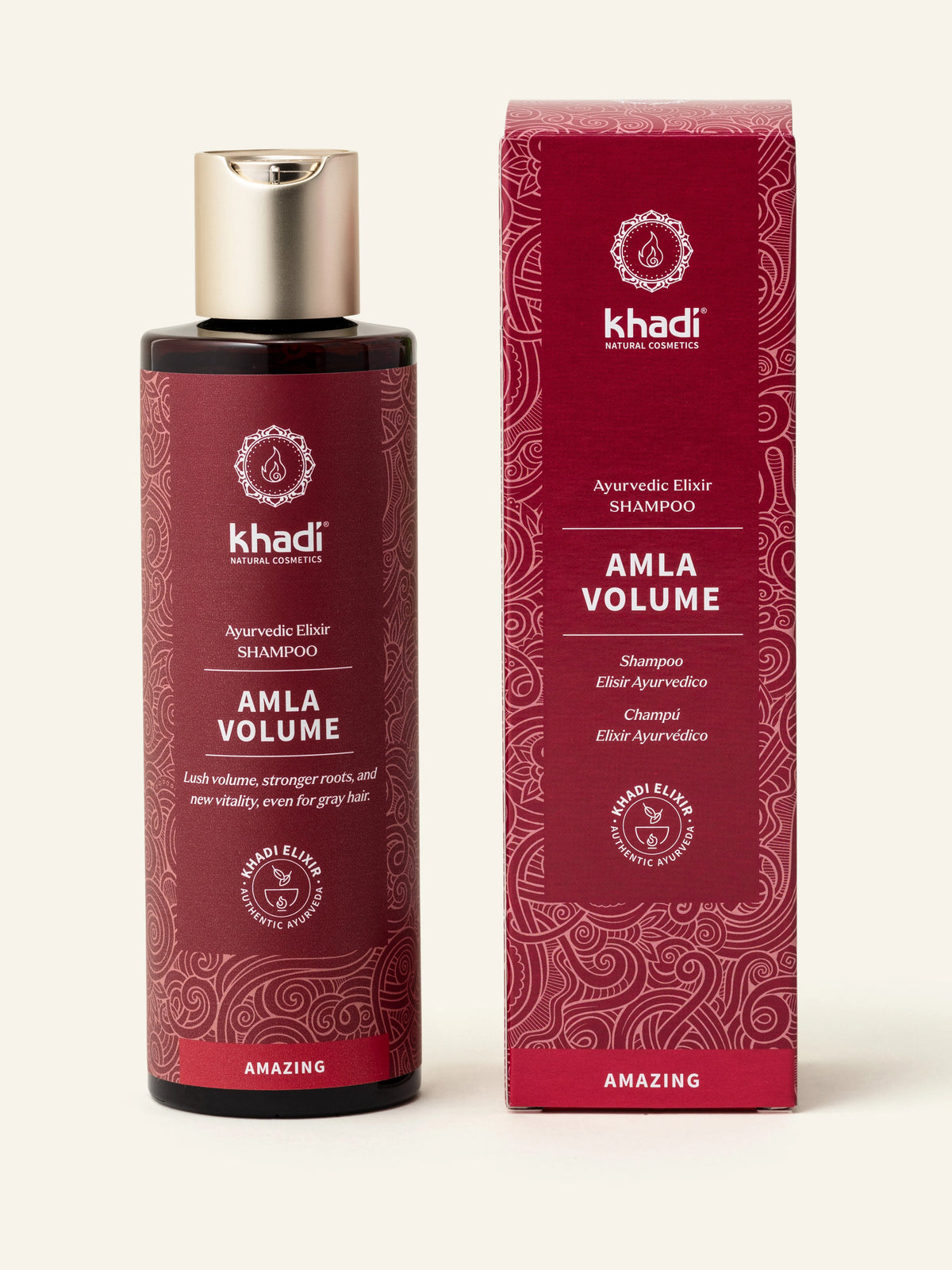 Khadi ayurvedisches Elixier Shampoo Amla Volume, 200ml