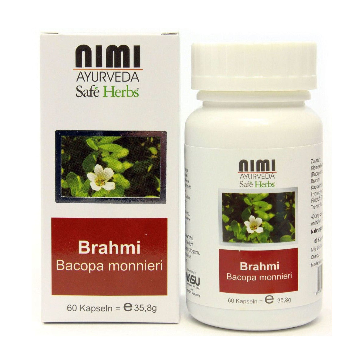 Capsules végétariennes Brahmi, 60 capsules