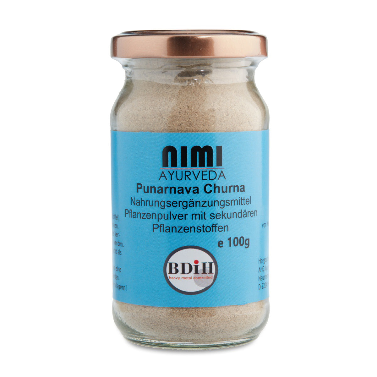 Nimi Punarnava Gewürzpulver Churna Premium, 100gr Glas