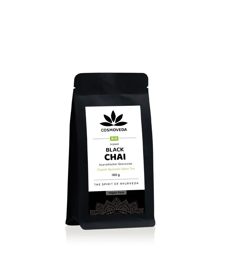 Cosmoveda Bio Instant Black Chai Vegan Pure, 180 g