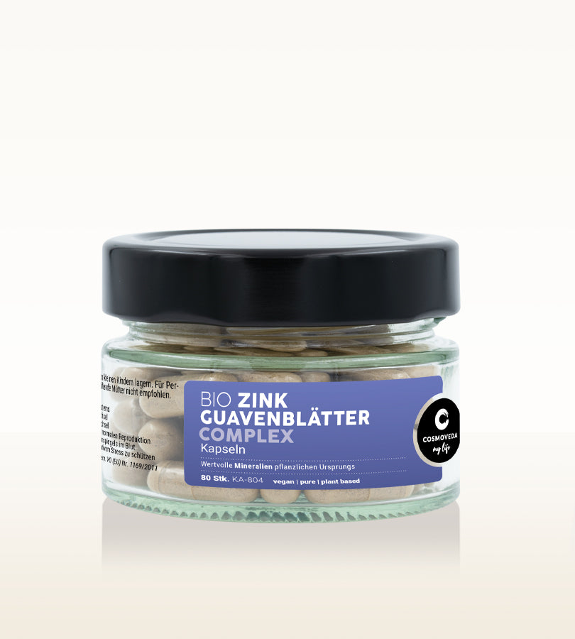Cosmoveda Bio Zink Guavenblätter Complex, 80 Kapseln