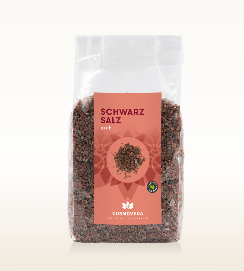 Cosmoveda Schwarz Salz grob, 500g