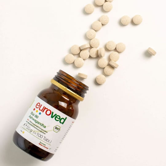 Bai 80 Bio Ashwagandha, 100 Tabletten | Vitamine & Nahrungsergänzungsmittel | euroved